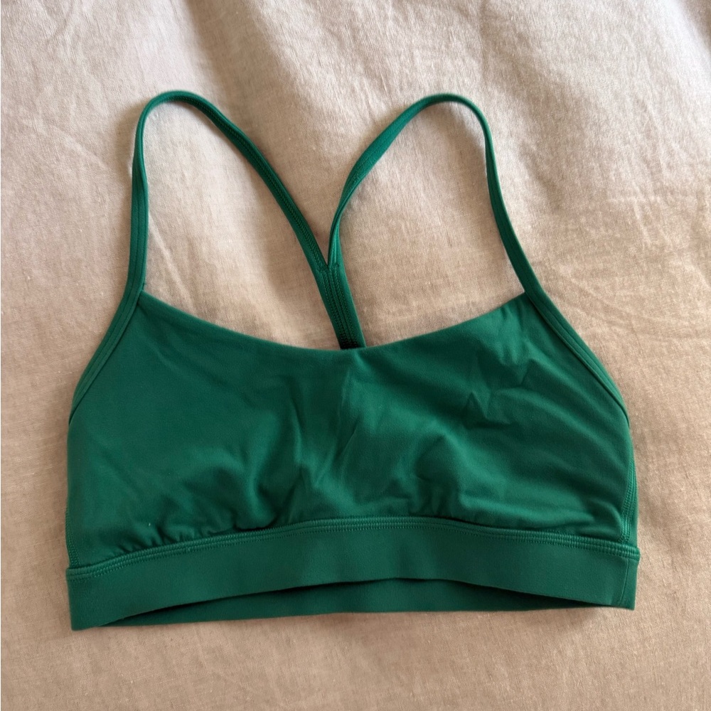 NWOT Lululemon Flow Y Bra Nulu
Light Support in Cascadia Green, Size 6